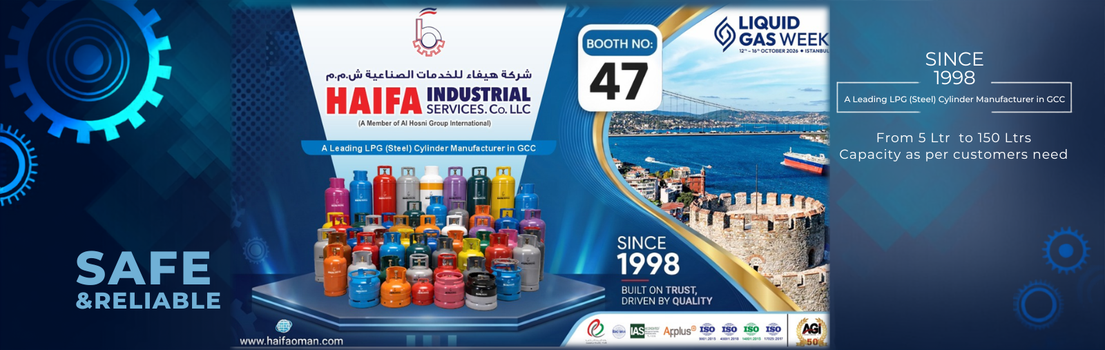 A diverse range of LPG cylinders in multiple sizes and designs, showcasing durability, safety, and capacity.